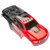 ARRMA Painted Body with Decal Trim, Red: Granite 4x4 MEGA, ARAC3336 view 1