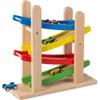 Play22 Wooden Car Ramps - 4 Level Race Track With 4 Toy Cars - My First Baby Toys - Toddler Car Set is A Great Gift for Boys and Girls view 1