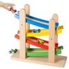 Play22 Wooden Car Ramps - 4 Level Race Track With 4 Toy Cars - My First Baby Toys - Toddler Car Set is A Great Gift for Boys and Girls view 4
