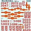 Decal for North Vietnamese MIGs (Mig 17,Mig 19,Mig 21) of The Vietnam War, Part 2 Print Scale 48-089 view 1