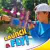 2GoodShop Slingshot Plane Glider w/Rubber Band Launcher (12 Planes) Flying Paper Foam Airplanes for Kids, Boys Toys. Outdoor Backyard Games & Activities. Bulk Birthday Party Favors. 2340-12p view 2