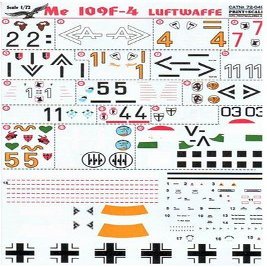 Me 109 F4 Print Scale 72-049