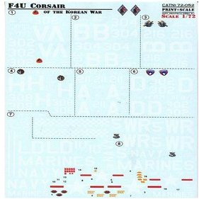 F4U Corsaur of The Korean War Print Scale 72-052