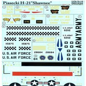 Piasecki H-21 Shawnee Print Scale 72-118