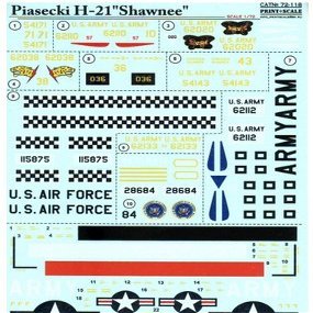 Piasecki H-21 Shawnee Print Scale 72-118