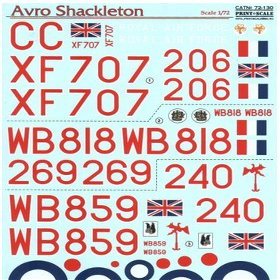 Decal 1/72 for Avro Shackleton Print Scale 72-130