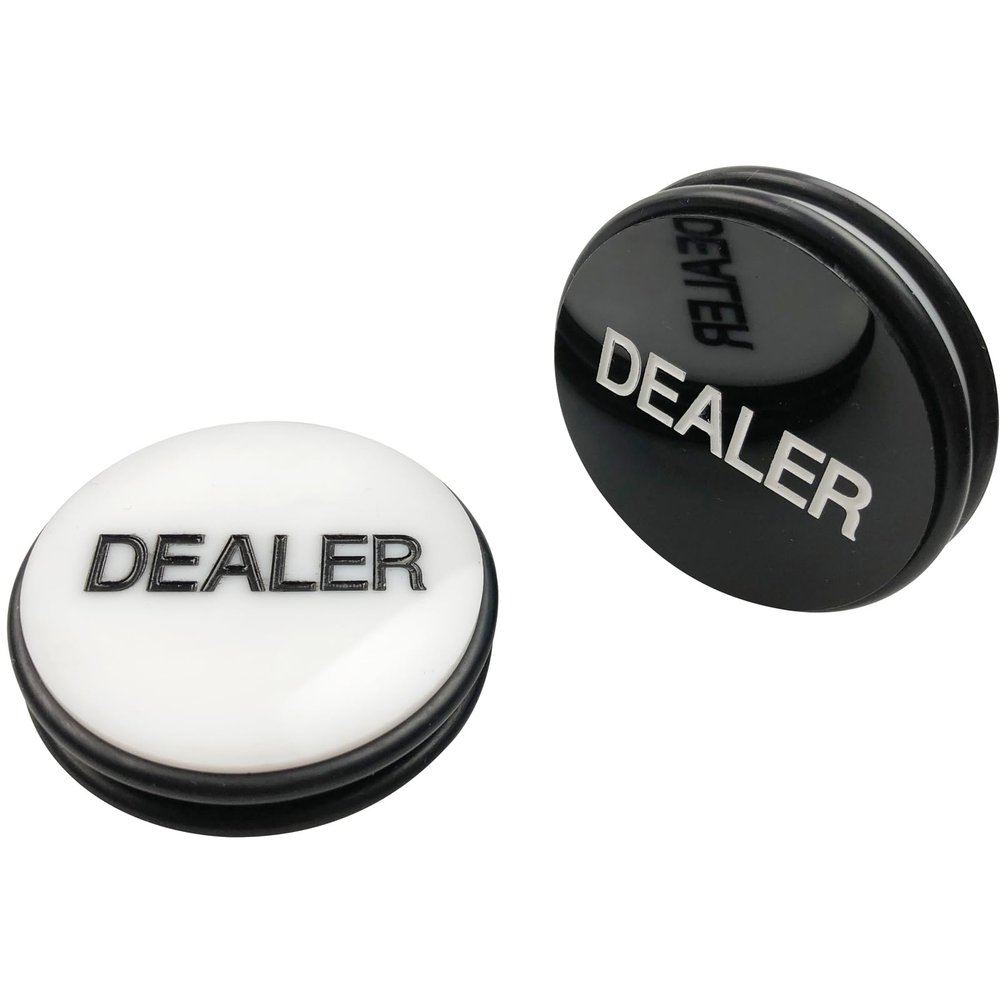 Yuanhe Casino Craps Dealer Button - 3Inch Double Sided Puck Markers Buttons, Great for Poker, Texas Hold 'em & Card Games