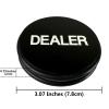 Yuanhe Casino Craps Dealer Button - 3Inch Double Sided Puck Markers Buttons, Great for Poker, Texas Hold 'em & Card Games view 2