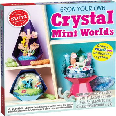 Grow Your Own Crystal Mini Worlds (Klutz Craft and Science Kit)