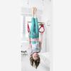DreamGYM Doorway Sensory Swing Kit - Blue Compression Swing and Trapeze Bar with Red Gym Rings Combo view 3
