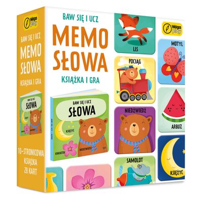 Wilga Play Have Fun and Learn. Memo Words. Game and Book