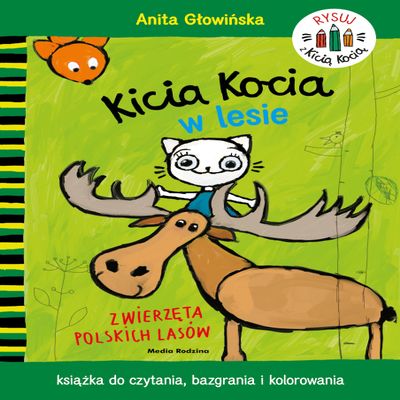 Kicia Kocia w lesie Kolorowanka