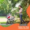Baby Trend Snap N Go EX Polyester Lightweight Foldable Universal Single Infant Car Seat Carrier with 2 Cup Holder and Covered Compartment, Black view 4