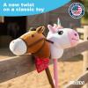 WALIKI Stick Horse Toy for Boys and Girls | Fun Cowboy & Cowgirl Pretend Play | Cool Toys for Kids Ages 3 4 5 6 | Birthday Gift for Active Toddlers (Brown) view 3