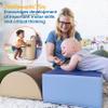 ECR4Kids SoftZone Climb and Crawl Active Playset, Building Blocks, Earthtone, 5-Piece view 3