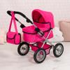 Bayer: Trendy Pram - Hot Pink - Includes Shoulder Bag, Fits Dolls Up to 18", Adjustable Handle, Kids Pretend Play, Shopping Basket view 4
