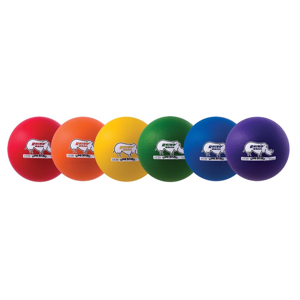 Champion Sports 8.5 Inch Rhino Skin Super High Bounce Special Dodgeball Set