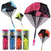 HENGBANG 4PCS Set Tangle Parachute Figures Hand Throw Soliders Square Outdoor Children's Flying Toys | No Strin view 1