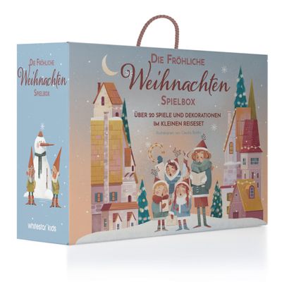 Die frhliche Weihnachten Spielbox: ber 20 Spiele und Dekorationen im kleinen Reiseset