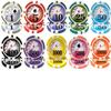 Deluxe Royal Flush Yin Yang 13.5gm Clay 500 Chip Poker Set with Aluminum Case - Includes Buttons, Cards and Dice! view 2