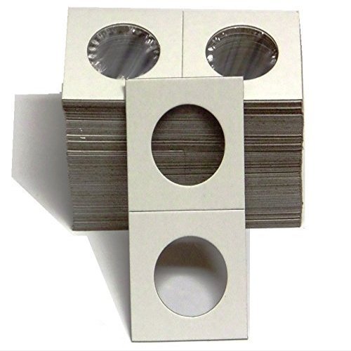 1 - 100 Pack of 2x2 Half Dollar Coin Cardboard Holder -