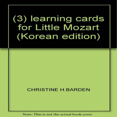 (3) learning cards for Little Mozart (Korean edition)