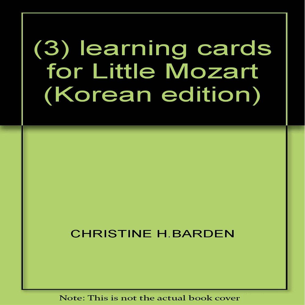 (3) learning cards for Little Mozart (Korean edition)