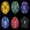 Rainbow - Set of 6 Unusual Odd Sided dice - D9, D11, D13, D15, D17 & D19 view 1