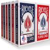 Bicycle Rider Back Standard Index Playing Cards, 12 Pack Bulk Set, Classic Poker Size Decks of Cards for Poker, Blackjack, Rummy, and Family Card Games, Red & Blue Backs view 1