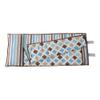 Bacati Mod Diamonds/Stripes Aqua/Chocolate Nap Mat view 1