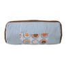 Bacati - 100% Cotton Percale Breathable Fabrics Nap Mat with Pillow for Toddler Boys, Measures 50 x 20 x 1.5 Inches, Ideal for Daycare and Preschool, Sleepovers (MOD Sports, Blue/Orange/Brown) view 3
