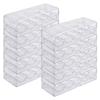 Brybelly Acrylic Poker Chip Rack/Tray with Covers (Set of 10), Clear view 1