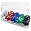 Brybelly Acrylic Poker Chip Rack/Tray with Covers (Set of 10), Clear view 4