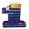 APINATA4U 20" Royal Blue & Gold Prince Theme Number One Piata view 1