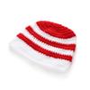 BIBITIME Handmade Knit Christmas Party Santa Hat Beanie with Bow Tie Unisex view 2