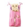 100% cotton Owl Nursery Diaper Stacker with Pockets Pink Owl Baby Diaper Hanging Bag Nursery Organizer for Cribs (pink owl) view 1