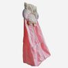 100% cotton Owl Nursery Diaper Stacker with Pockets Pink Owl Baby Diaper Hanging Bag Nursery Organizer for Cribs (pink owl) view 2