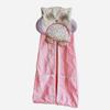 100% cotton Owl Nursery Diaper Stacker with Pockets Pink Owl Baby Diaper Hanging Bag Nursery Organizer for Cribs (pink owl) view 4