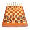 16" X 16" Collectible Acacia Wood Chess Game Board Set+Brass Pieces view 3