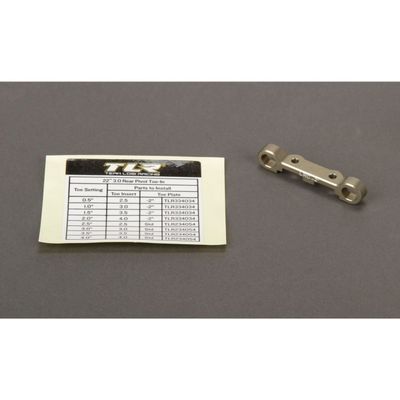 Rear Toe Plate, -2 degrees, HRC, Alum: 22 3.0