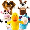 Animal Hand Puppets Set for Kids & Adults - 12.5" Premium Quality Soft Plush Toys with Movable Mouths - Perfect for Storytelling, Teaching, Preschool, Role-Play - Durable, Vibrant, Educational Puppets view 1