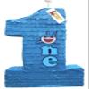 20" Tall Number One Pinata Color Blue with Shark Accent Number One First Birthday Babys Party Shark Party Supplies view 1