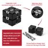 Lifidea Aluminum Alloy Metal Infinity Cube Fidget Cube (6 Colors) Handheld Fidget Toy Desk Toy with Cool Case Infinity Magic Cube Relieve Stress Anxiety ADHD OCD for Kids and Adults (Black) view 3