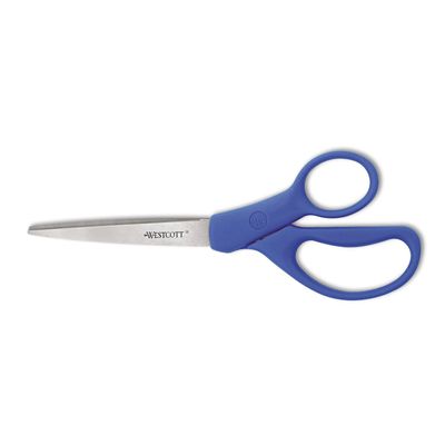 Westcott 41218 Preferred Line Stainless Steel Scissors, 8-Inch Long, Blue