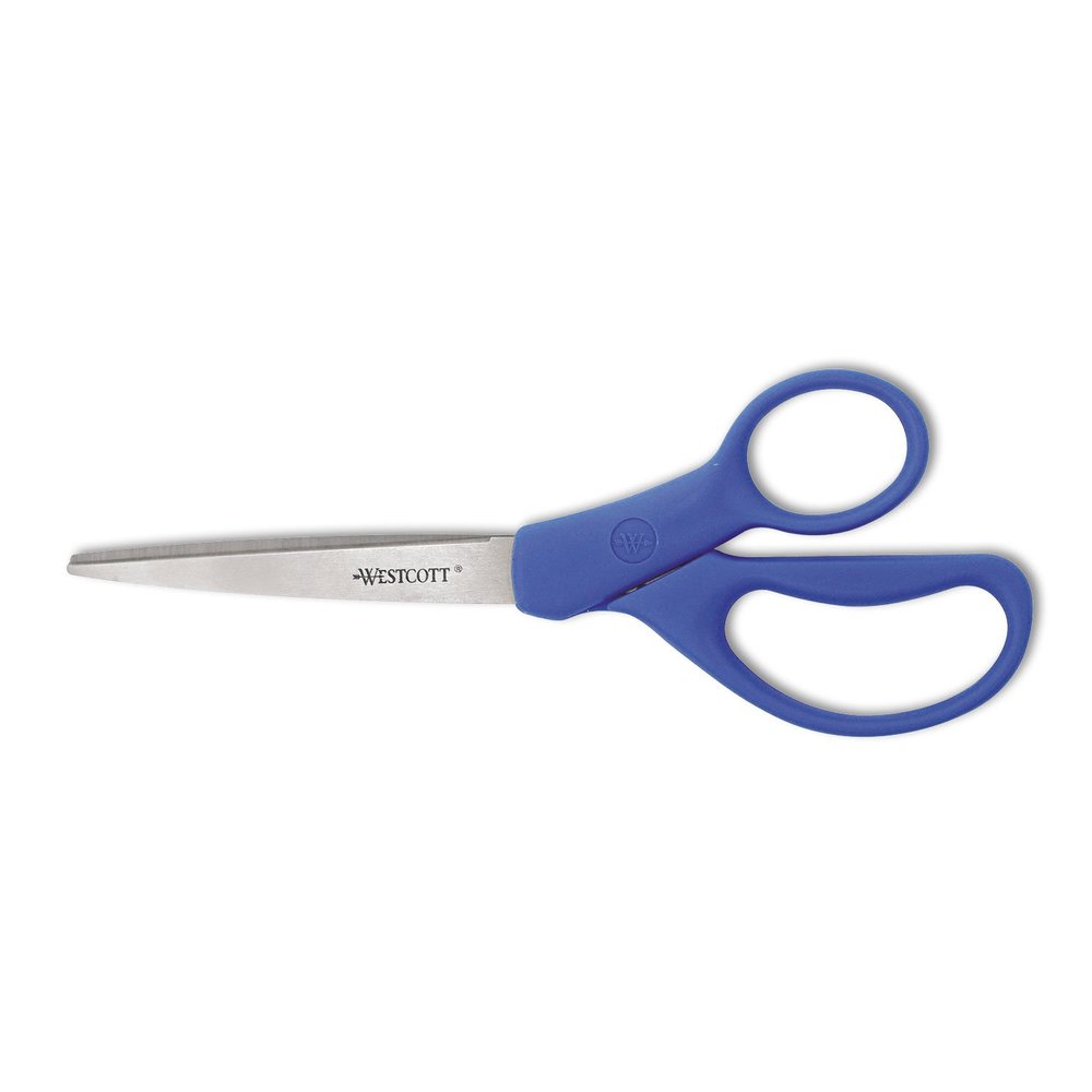 Westcott 41218 Preferred Line Stainless Steel Scissors, 8-Inch Long, Blue