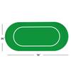 GSE Games & Sports Expert Casino Poker Tabletop Layout Mat with Carrying Bag, Non-Slip Rubber Poker Game Table Top Mat for Family/Friends Parties, Casino Night view 2