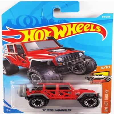 Hot Wheels 2018 50th Anniversary Hot Trucks '17 Jeep Wrangler 84/365, Red