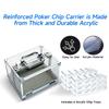 GSE Games & Sports Expert Acrylic Poker Chip Case with 6 Chip Trays, Holds 600 Chips, Casino Grade Poker Chips Holder for Poker Chips view 3