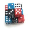 100 Bulk 16mm Dice 4 Color Assortment (Red, Blue, Black and White) view 1