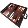 19-inch Premium Backgammon Set - Dark Brown Board view 3